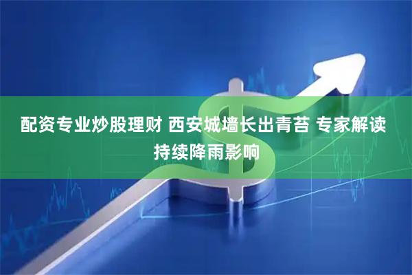 配资专业炒股理财 西安城墙长出青苔 专家解读 持续降雨影响